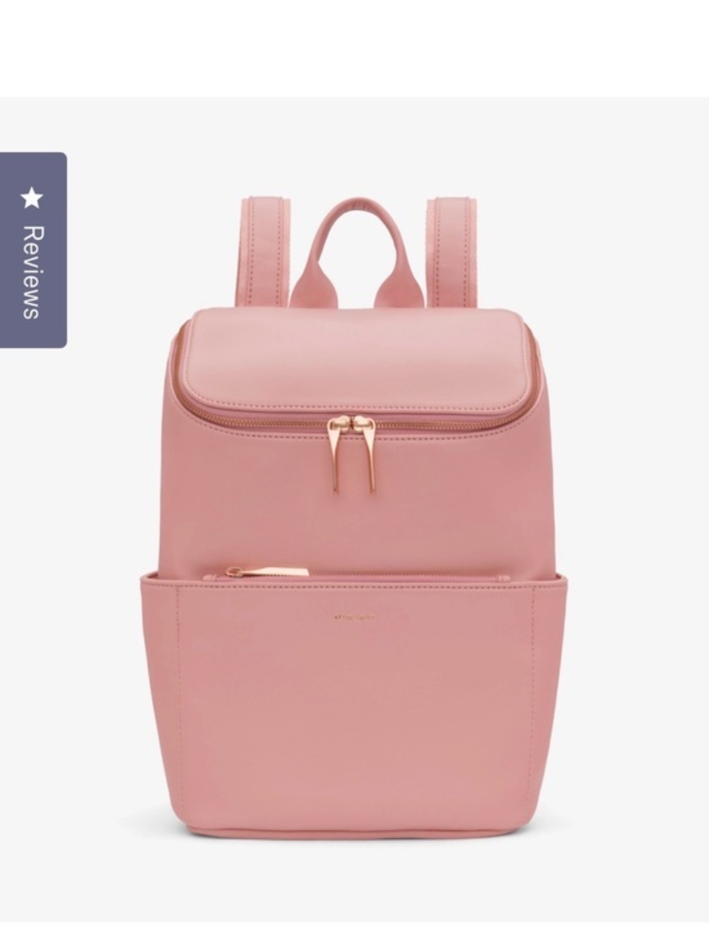 Matt & Nat BRAVE BACKPACK - BRAVE - Vegan Leather - Colour MAHOGANY